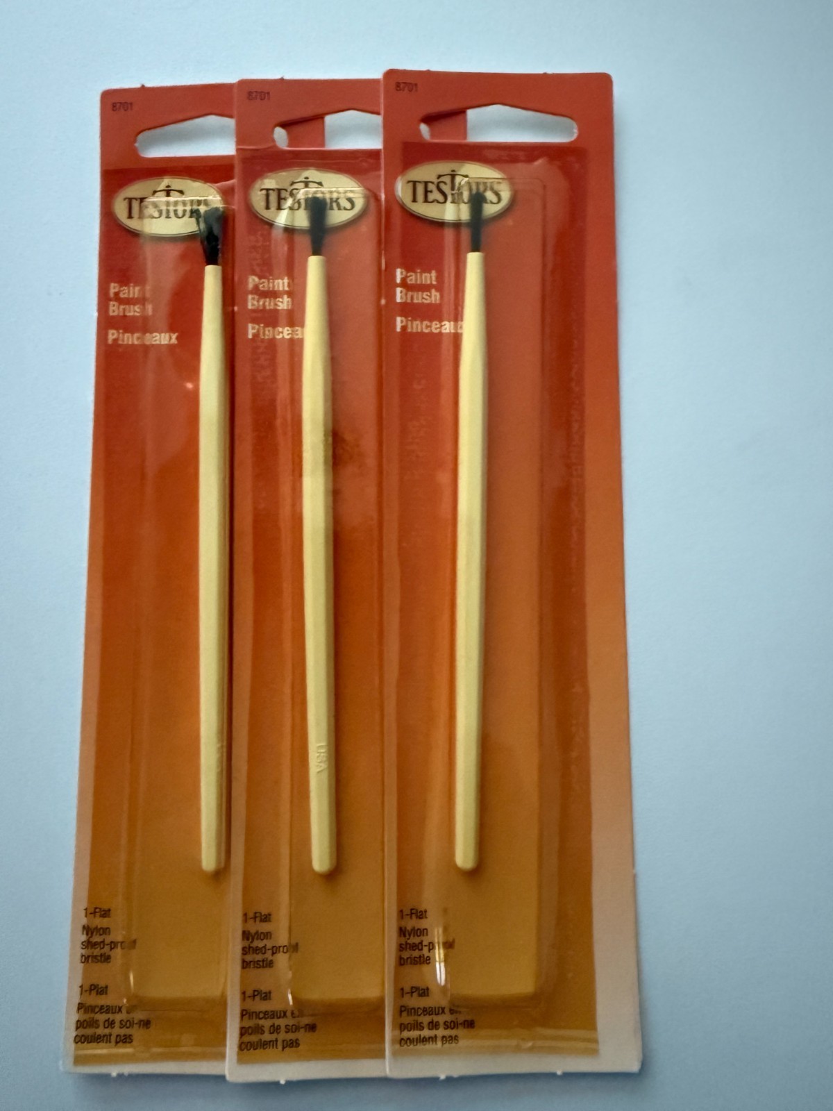 Testors 3-Pack of Paint Brushes Brush Packs # 8701