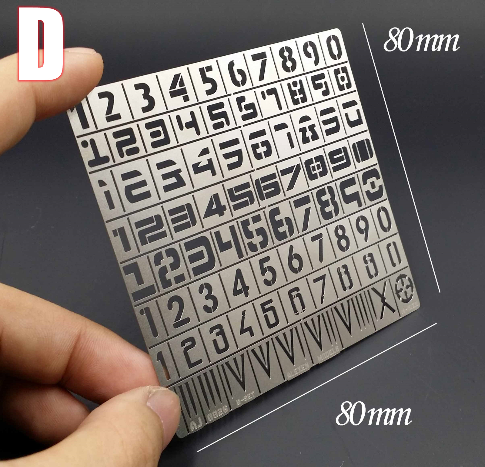Equipment Numbers&Letters Stencil Leakage Spray Template for 1/35 1/100 Models
