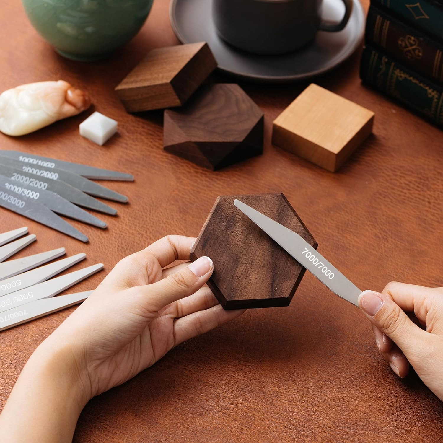 20 Pcs Sanding Sticks for Plastic Models Polishing Sticks Assorted Metal and Woo
