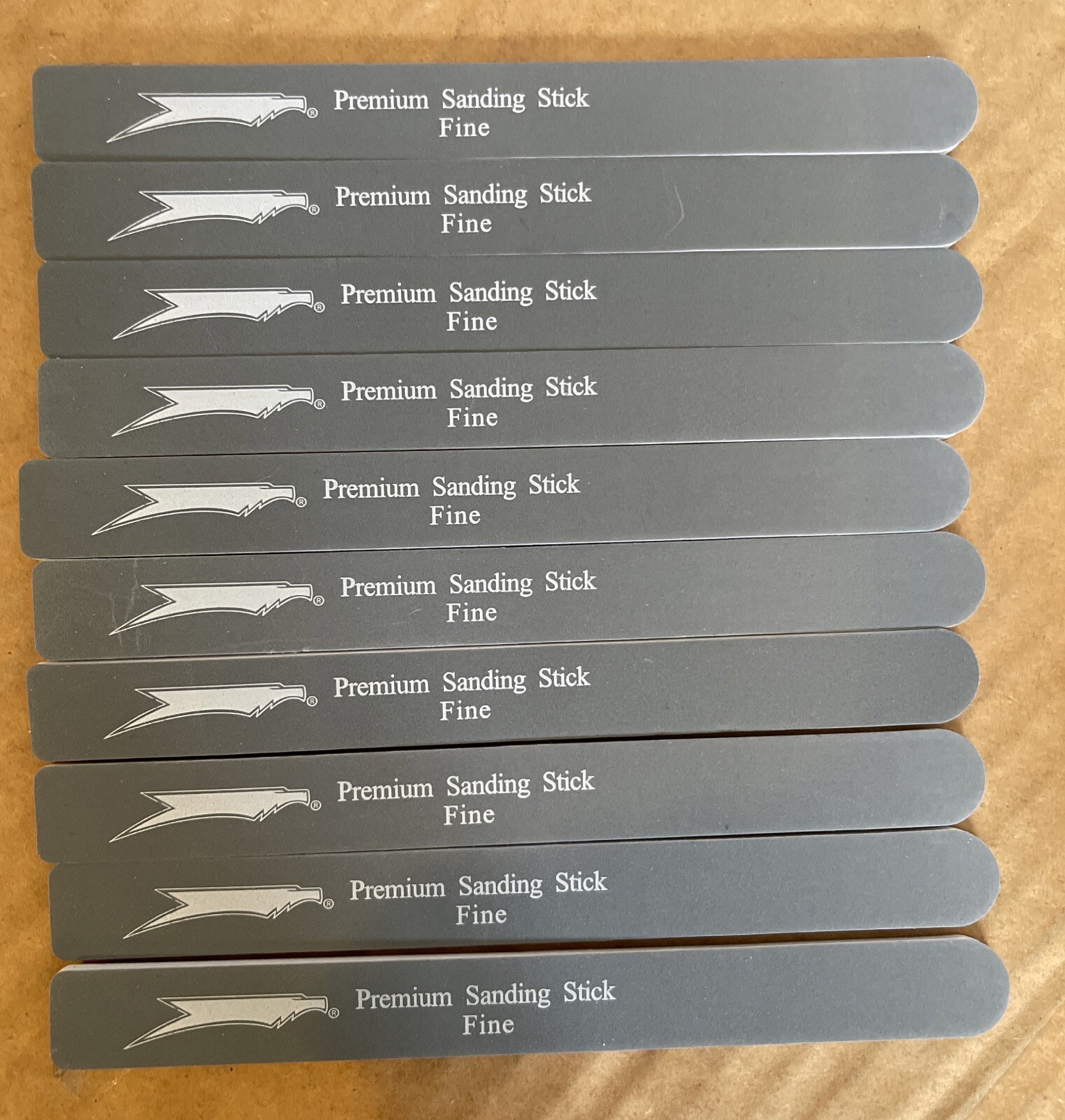 Ten (10) Squadron Premium Fine Sanding sticks: Fine, 10 Total Sticks 30502
