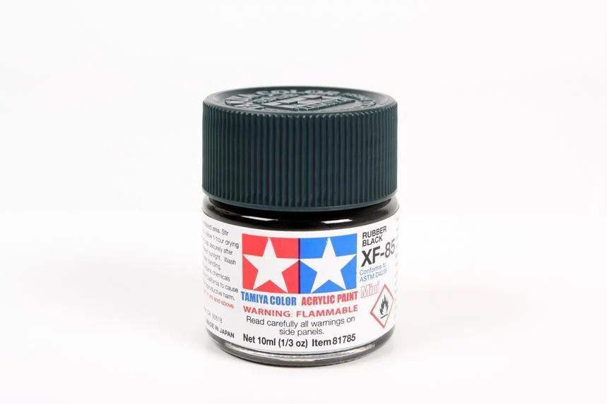 Tamiya Acrylic 10ml Mini 81785 XF-85 Rubber Black