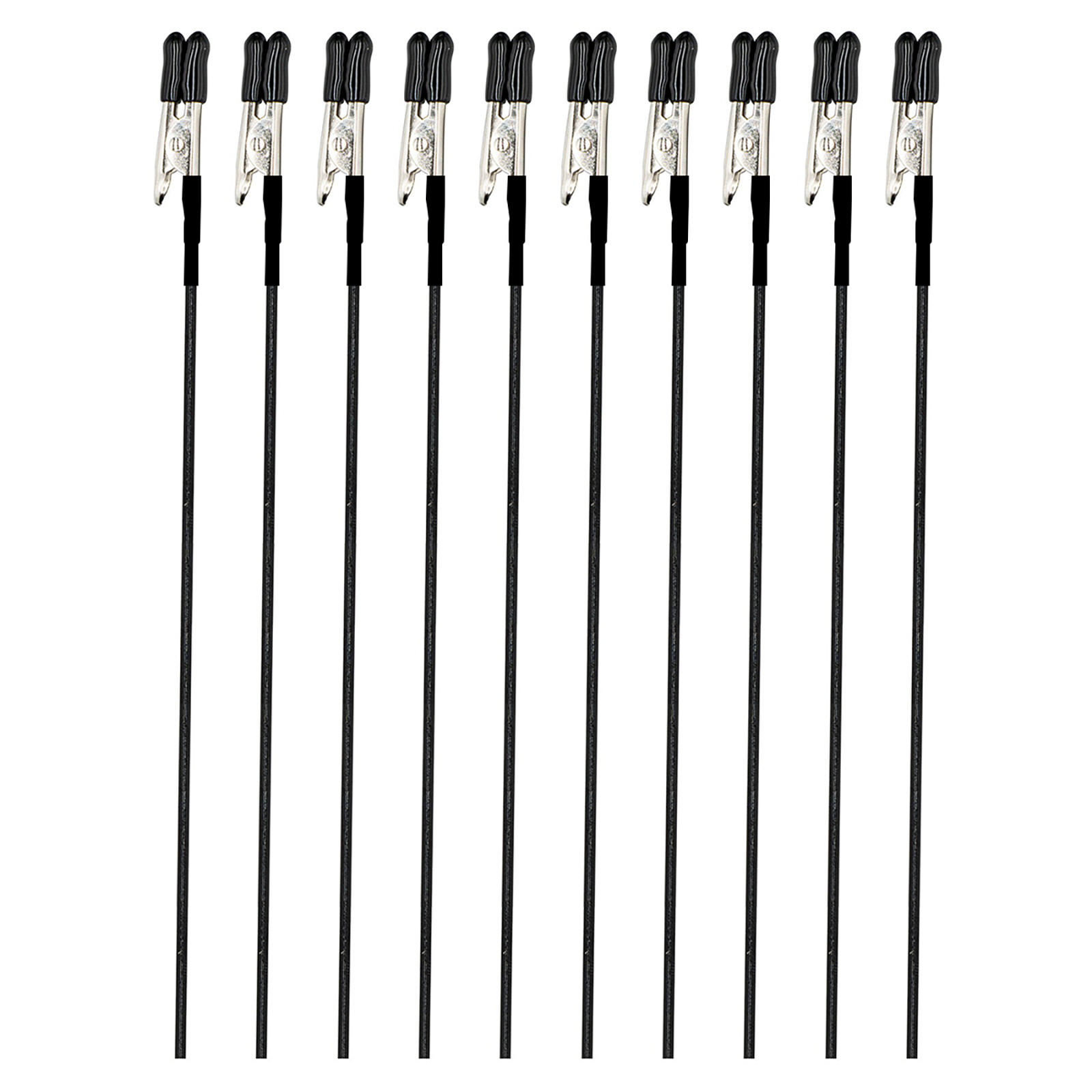 1 PC Plastic Stand Base W/ 10PCS Black Metal Model Painting Alligator Clip