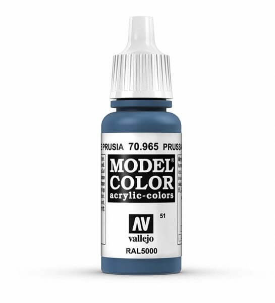 Vallejo Prussian Blue Model Color 17ml Acrylic Paint 70.965