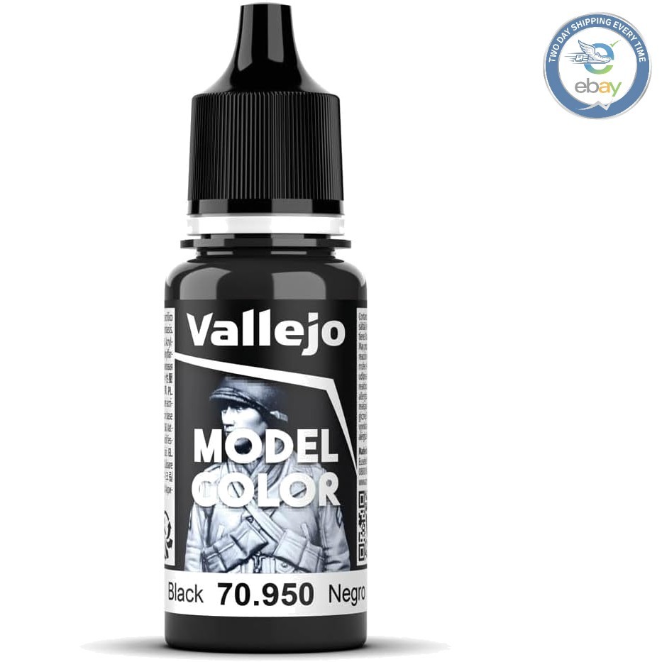 Versatile Non-Toxic 17ml Matte Black Acrylic Paint for Models & Miniatures
