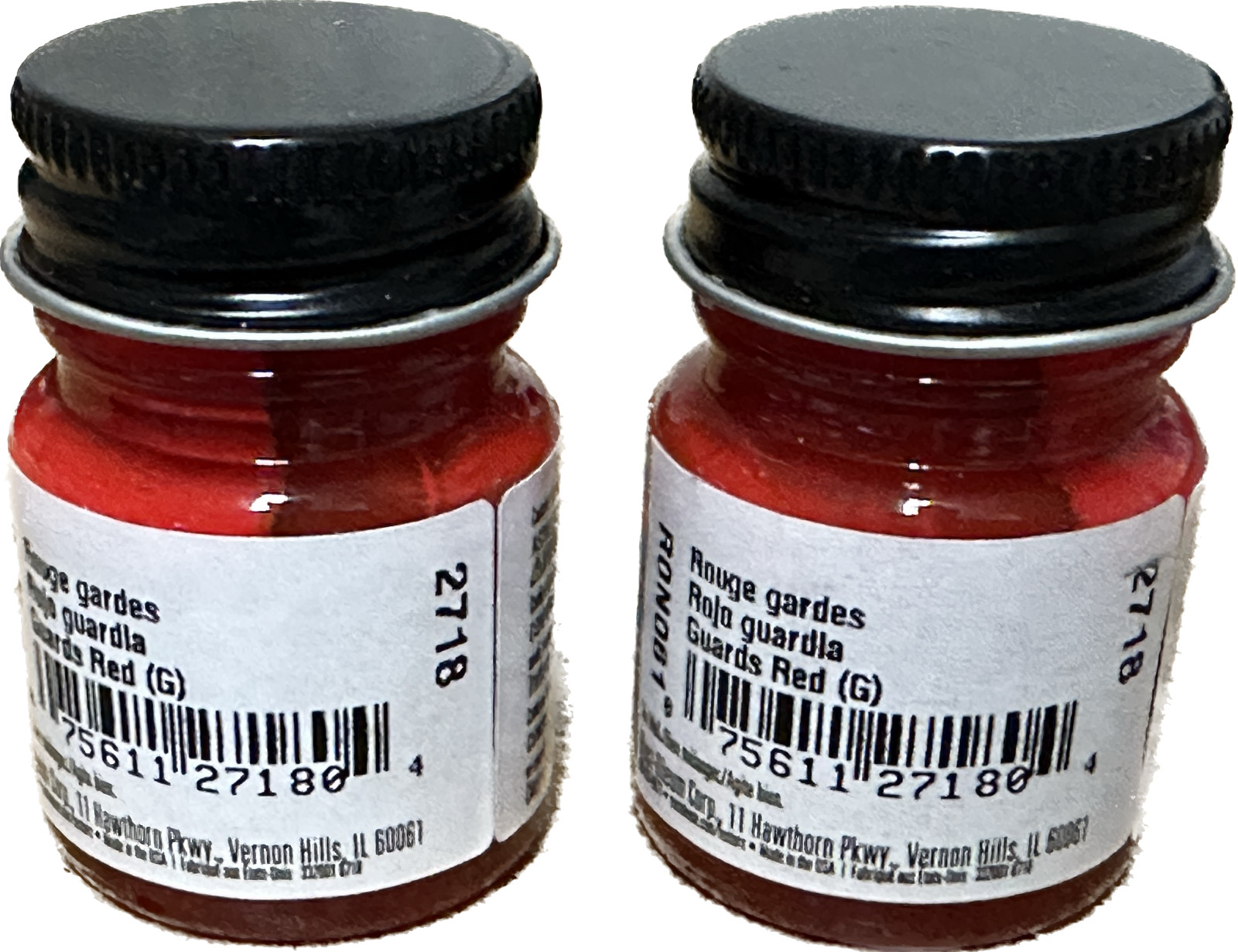 (6 BOTTLES) NEW TESTORS Model Master 0.5 oz paint GUARDS RED Enamel 2718