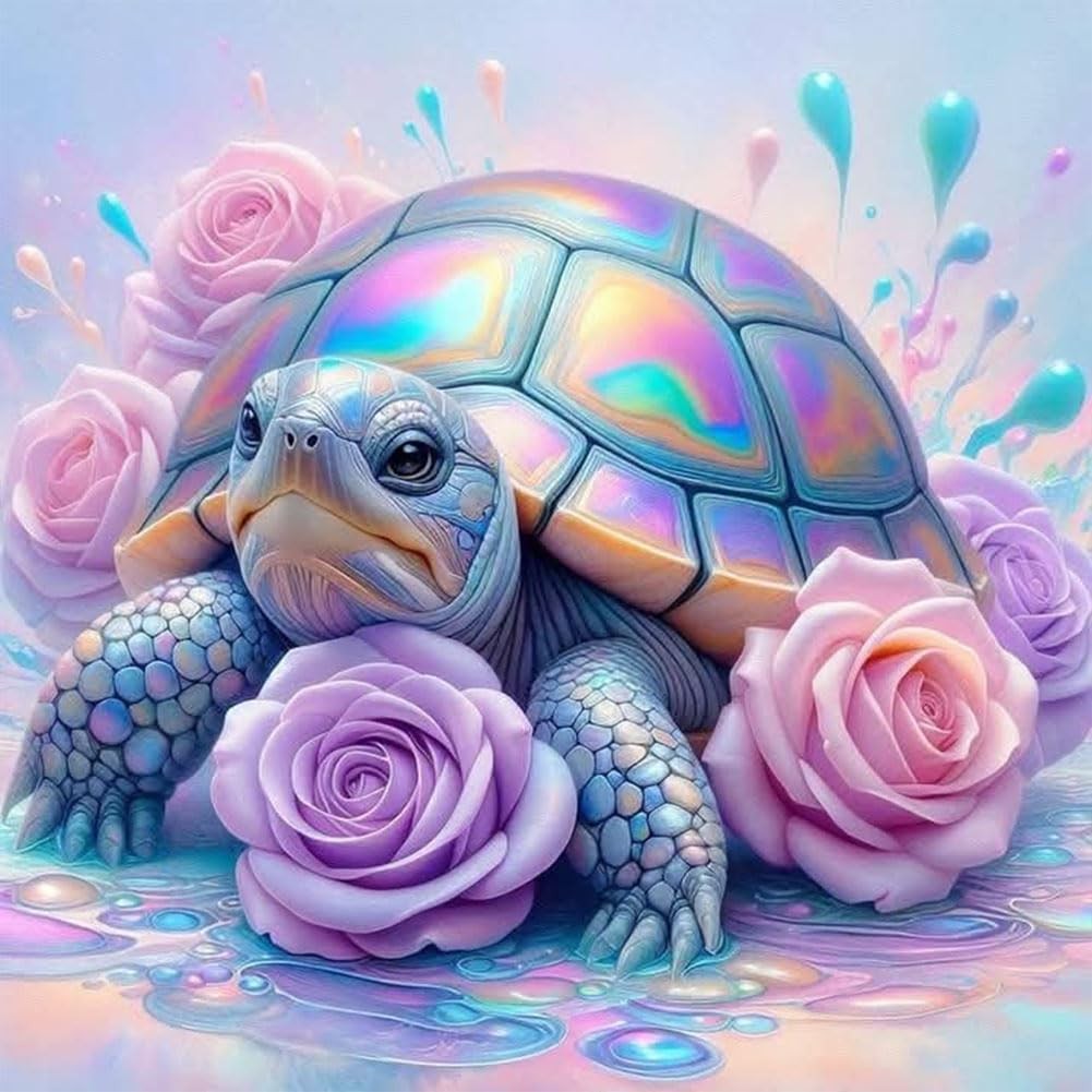 Reluohuo Diamond Art Kits Turtle for Adult, Round Painting Multicolor