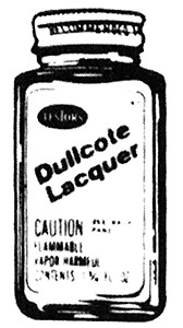 Testors Dullcote Clear Finish 1-3/4oz 51.8mL Bottle 1160X