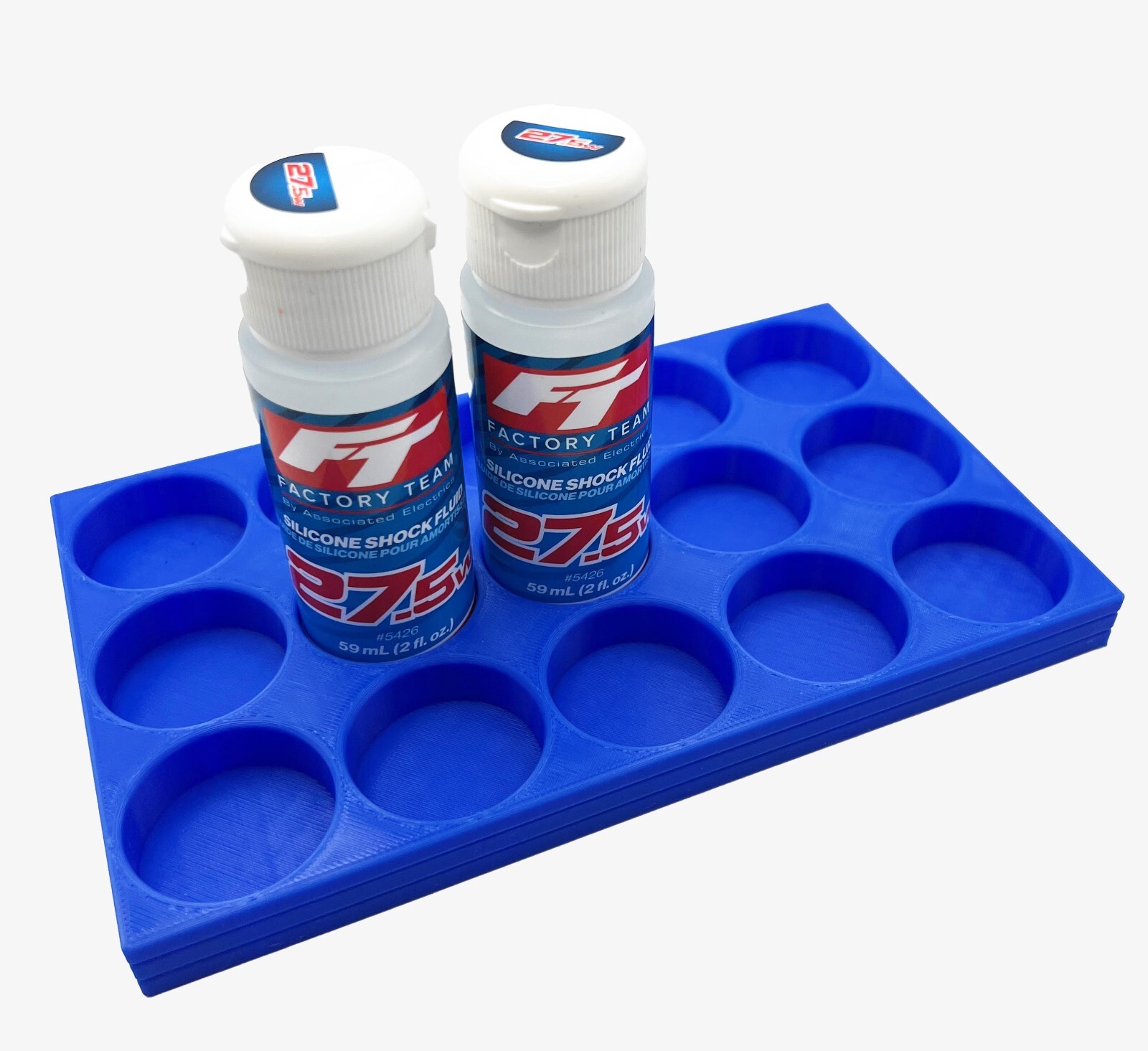 CUSTOM HOLDER ONLY 8 BOTTLE RC SILICONE SHOCK OIL TEAM ASSOCIATED FOR TRAXXAS