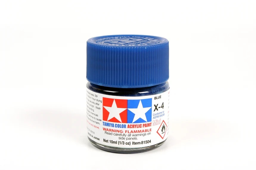 Tamiya Acrylic 10ml Mini 81504 X-4 Gloss Blue
