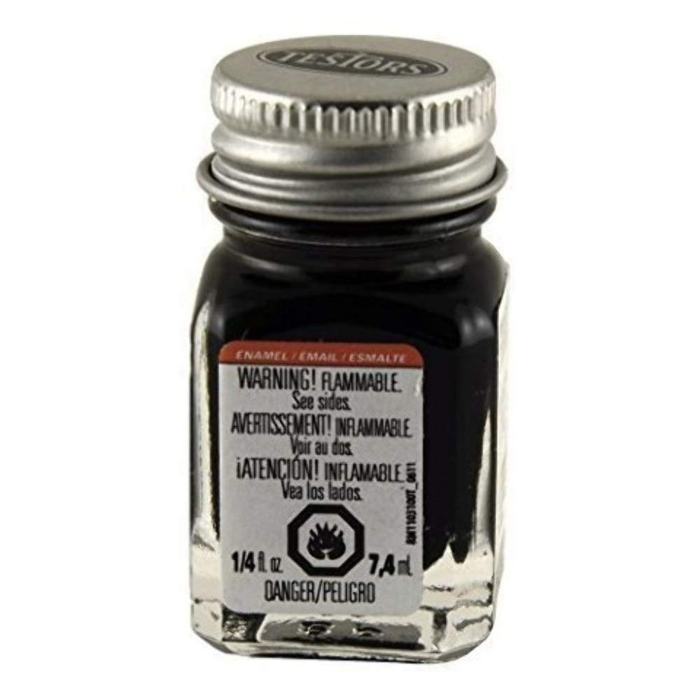 Testor Corp. Enamel 1/4 oz Flat Black TES1149TT Plastics Paint Enamels