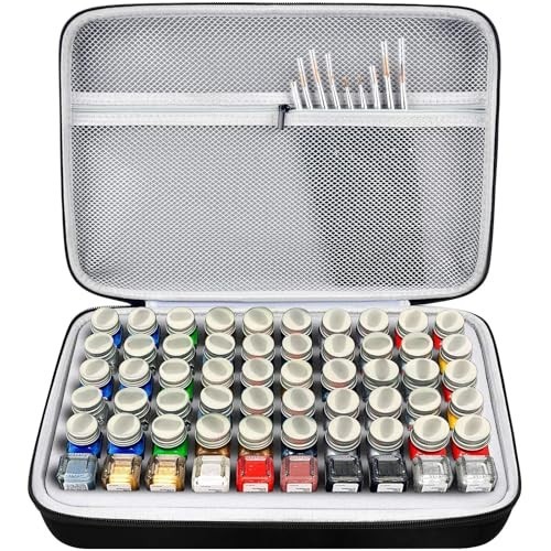 Paint Storage Case for Testors Paint Set Box Only (Grey)