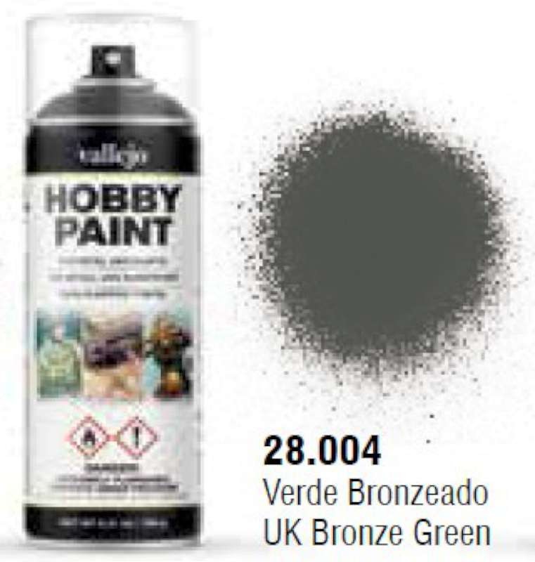 UK Bronze Green WWII AFV Solvent-Based Acrylic Paint 400ml Spray