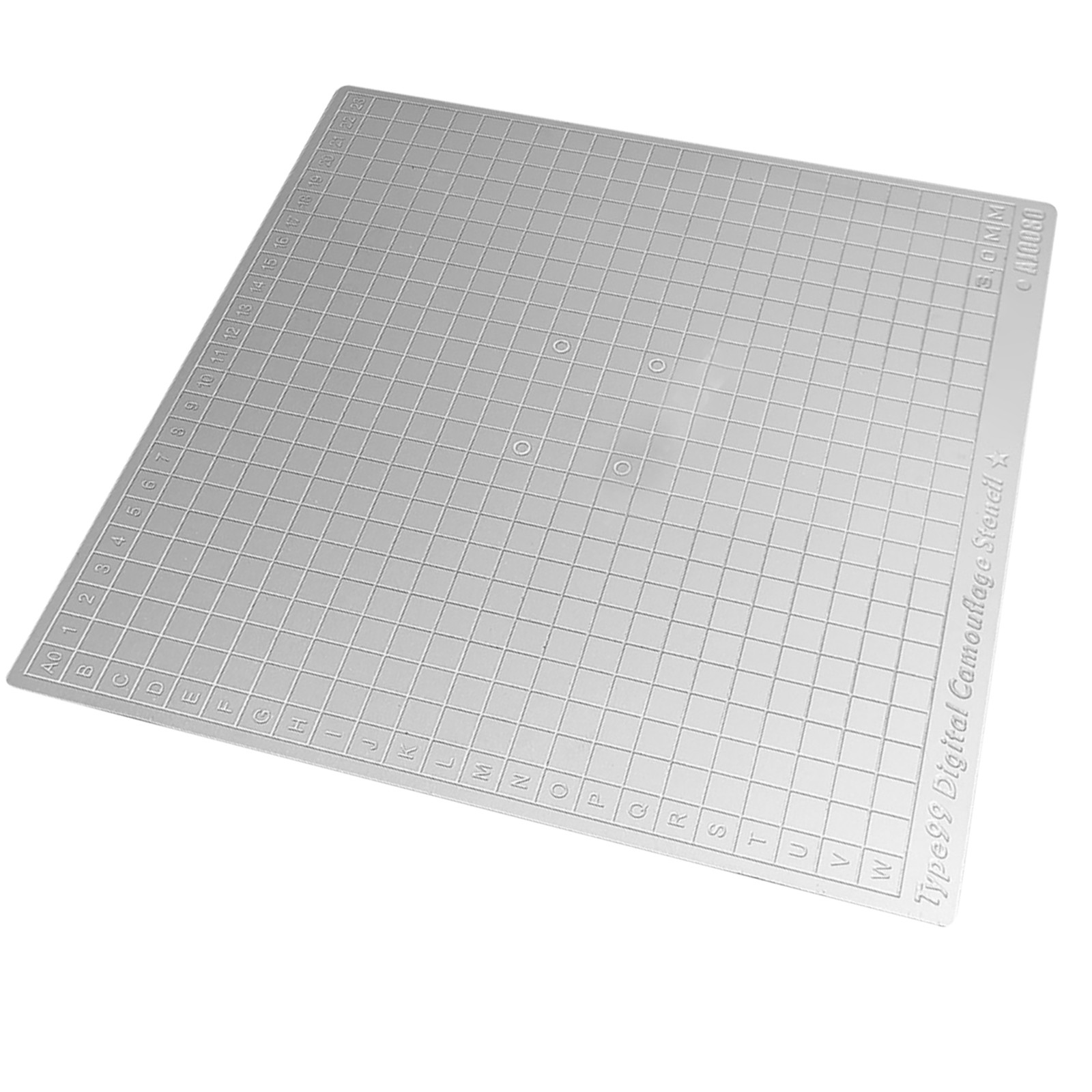 1Pc Stainless Steel Camouflage Mark Cut Mat For 1/35 1/100 Military Tank Models