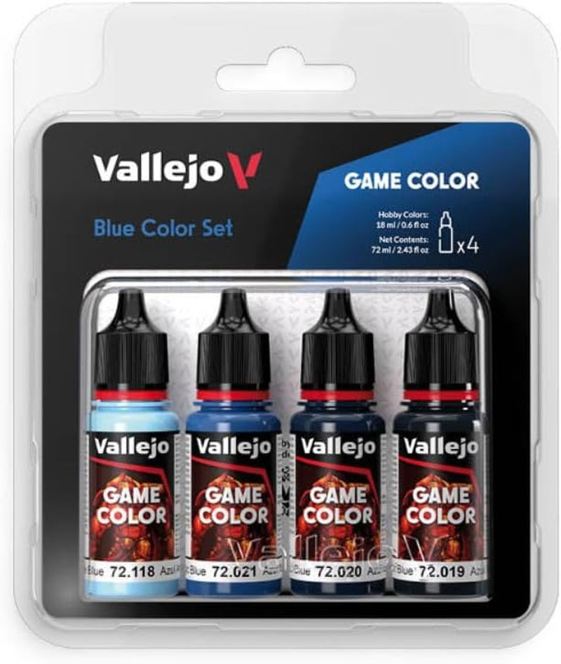 – Blue Color Set | Game Color | Contains 4 Bottles X 18 Ml (0.60 Fl.Oz.)