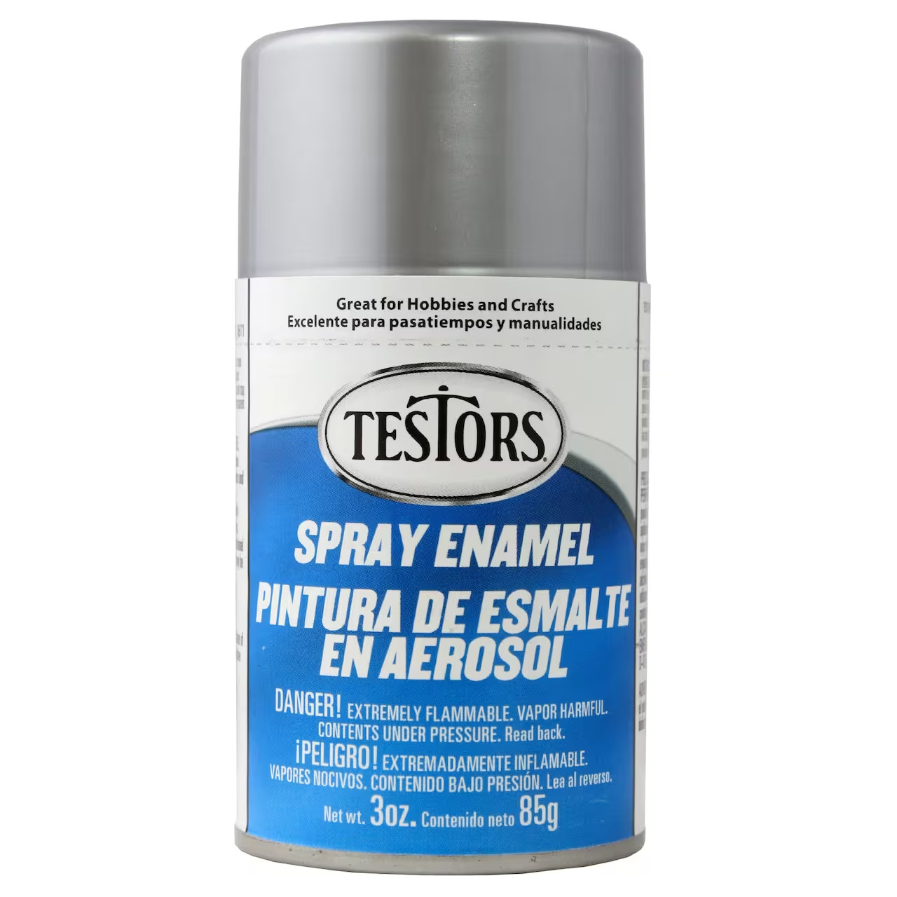 Testors Metallic Silver Enamel Spray Paint 3oz