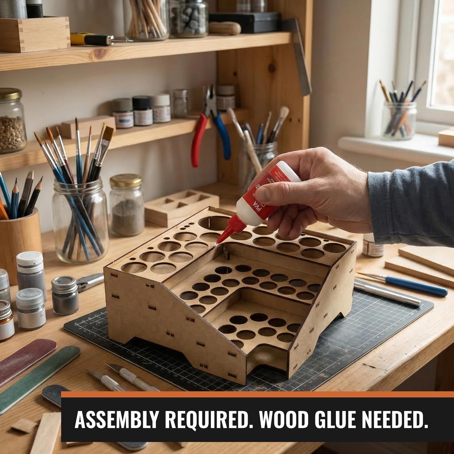 Paint Rack for model paints. Hobby craft Vallejo Army rack stand Vallejo paint h