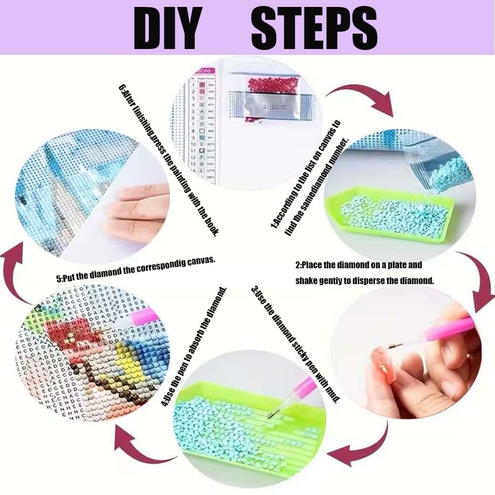 Shell Starfish Diamond Painting Kit Full Drill Wall Art Decoration Set