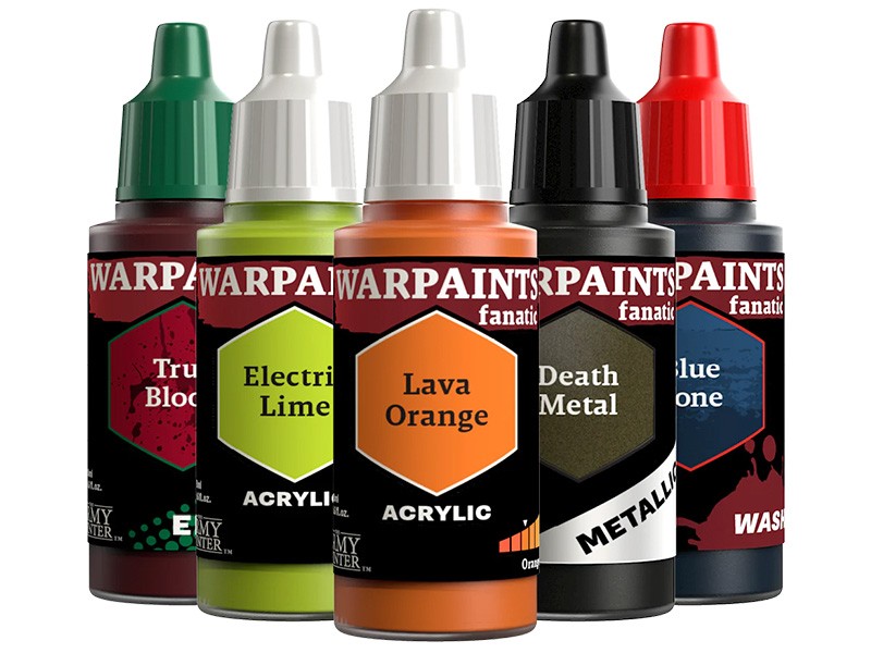 Warpaints Flexible Triad PLUS+: Black & Greys, 7 x 18 ml acrylic paints –