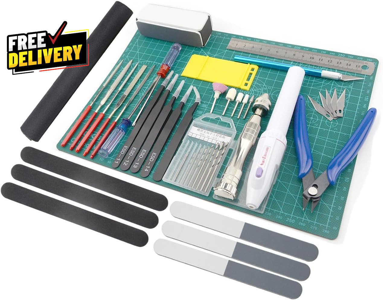 Professional 33 PCS Model Tools Kit Modeler Basic Tools Craft Set Hobby Bui…..