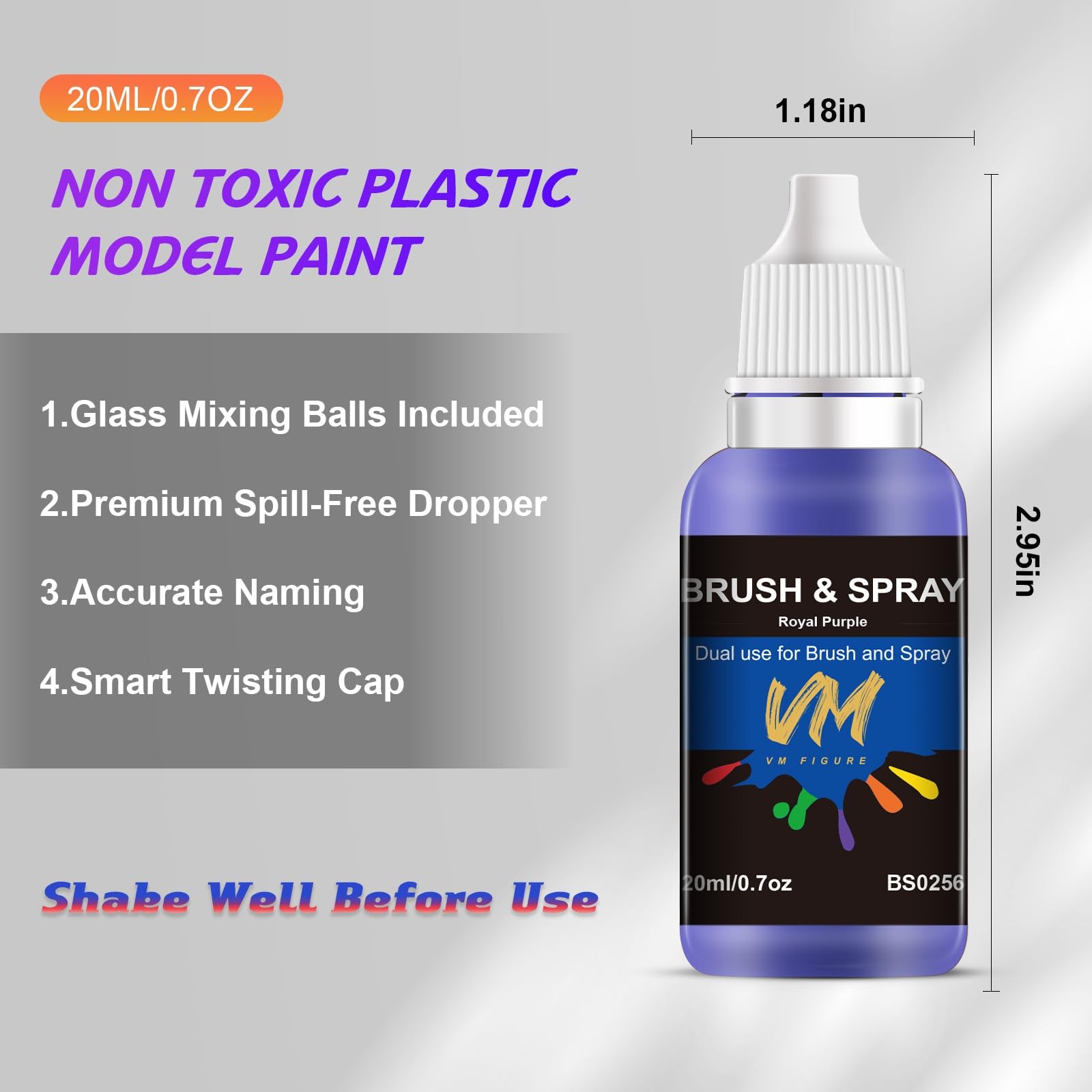 VM Miniature Paint Set – 20ml x 8 Bottles | All-in-One Modeling Supplies for …