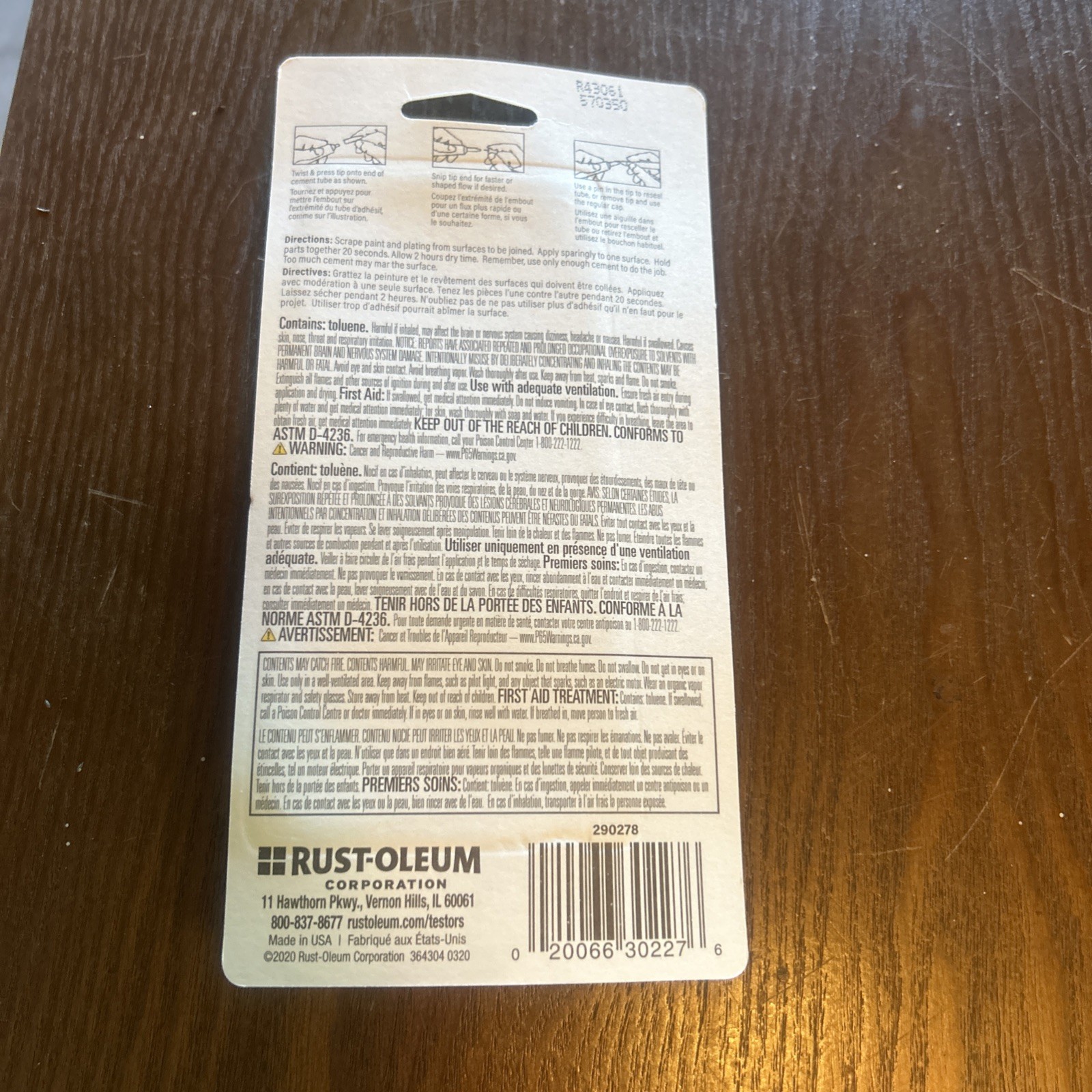 Testor Corp. Cement for Plastics 7/8 oz Tube 2 Pack TES290278 Misc. Adhesives