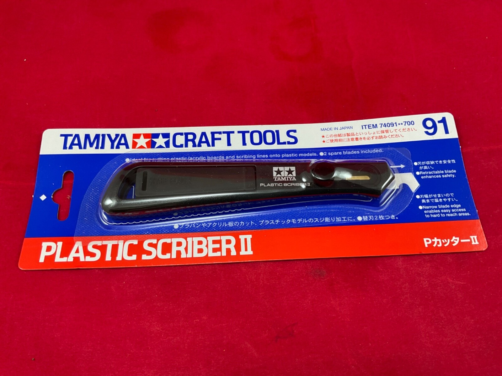 Tamiya 74091 Tamiya Craft Tool Series No.91 Plastic Scriber 2 Model Modeling NEW
