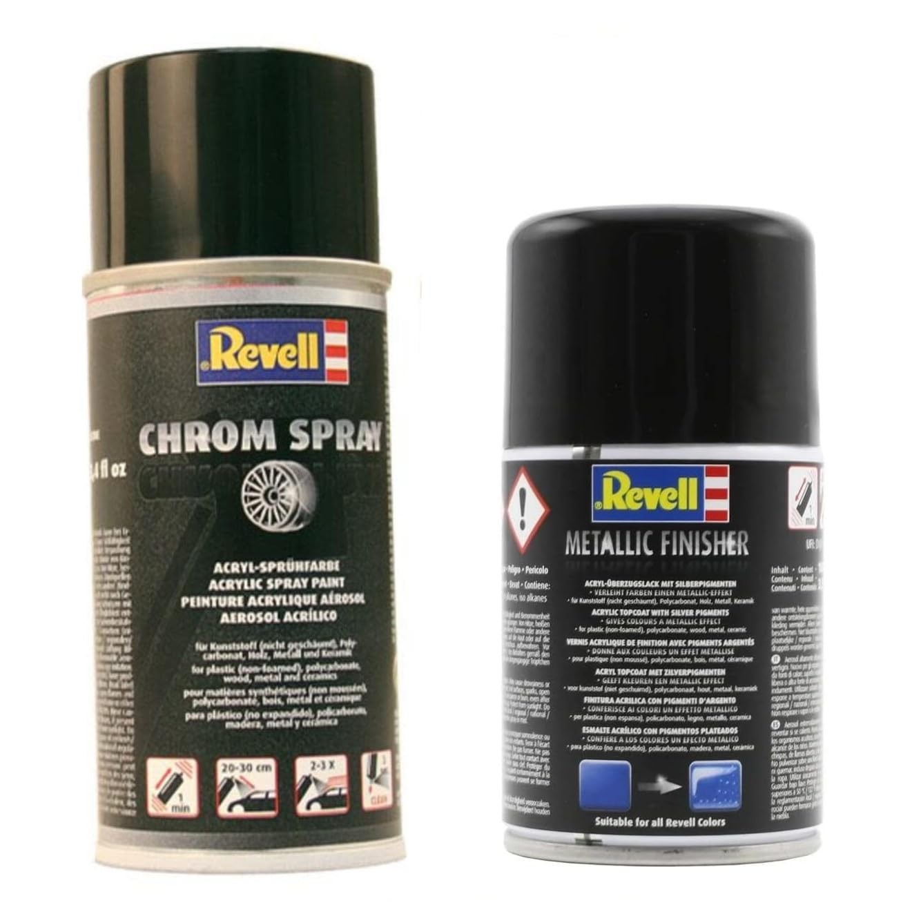 Revell Chrome Spray and Metallic Finisher Bundle