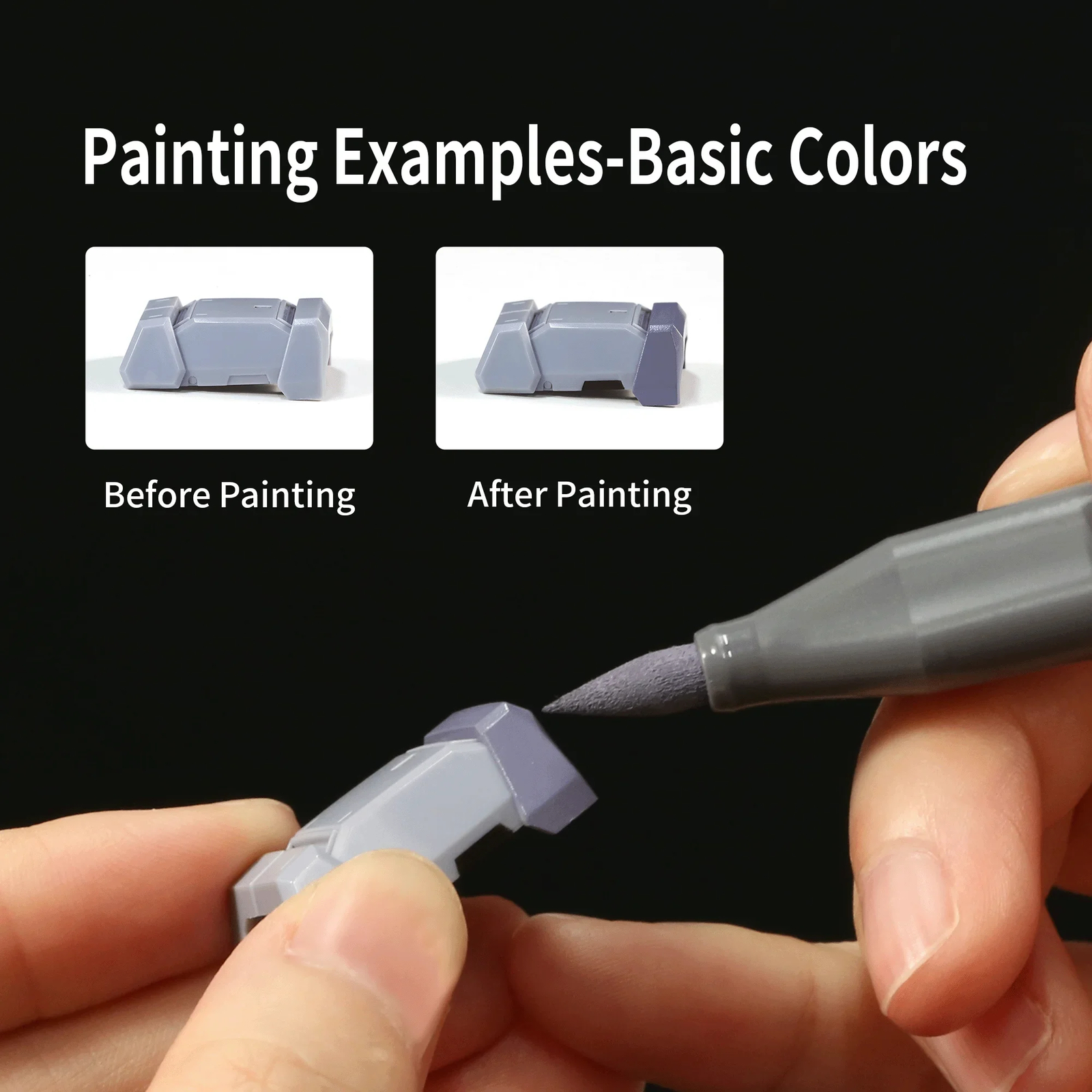 DSPIAE 12 Colors Soft Tip Markers Pen for Gundam Model Hobby DIY Coloring Marker