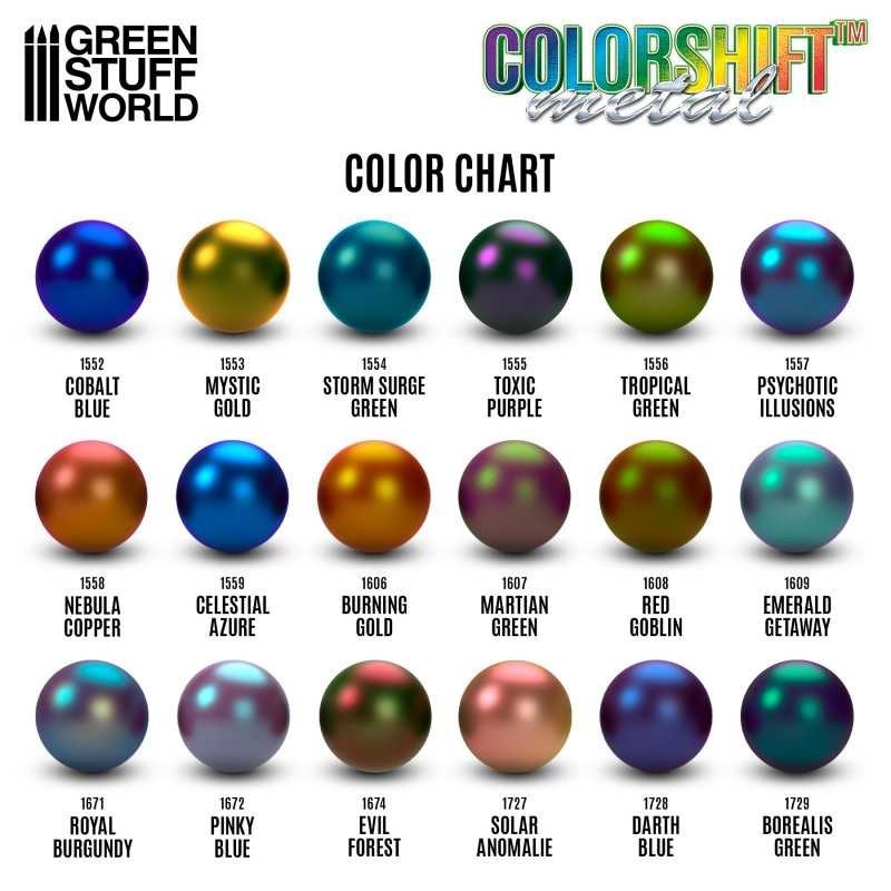 Chameleon Colorshift Paint – TROPICAL GREEN – Brush Airbrush Metallic GSW