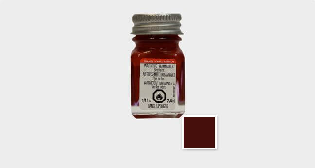 Testors 1/4oz Gloss Dark Red Enamel Model Paint 1104TT