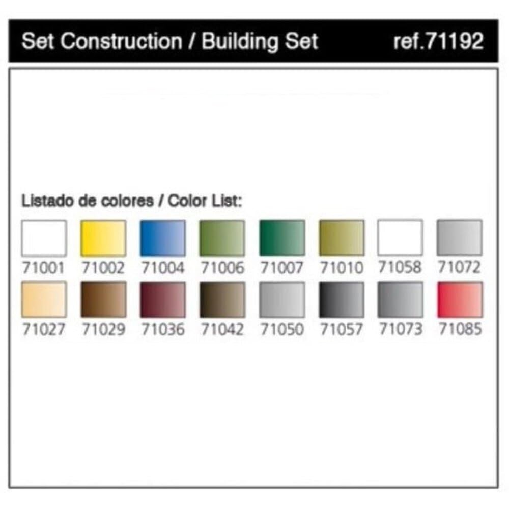 Watercolor Building Set Model Air Paint 17ml pack Of 16 Blue