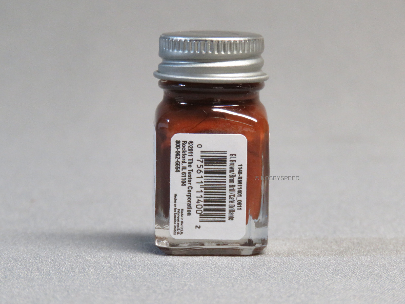 TESTORS PAINT GLOSSY BROWN ENAMEL 1/4oz JAR 7.4ml plastic model car TES1140 NEW