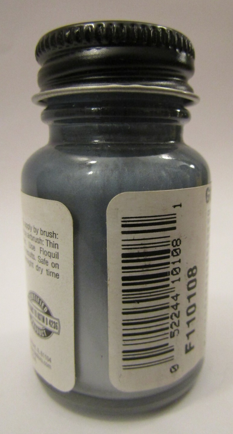 FLOQUIL RAILROAD COLORS MODEL PAINT – 1oz 1 oz OUNCE – GUN METAL