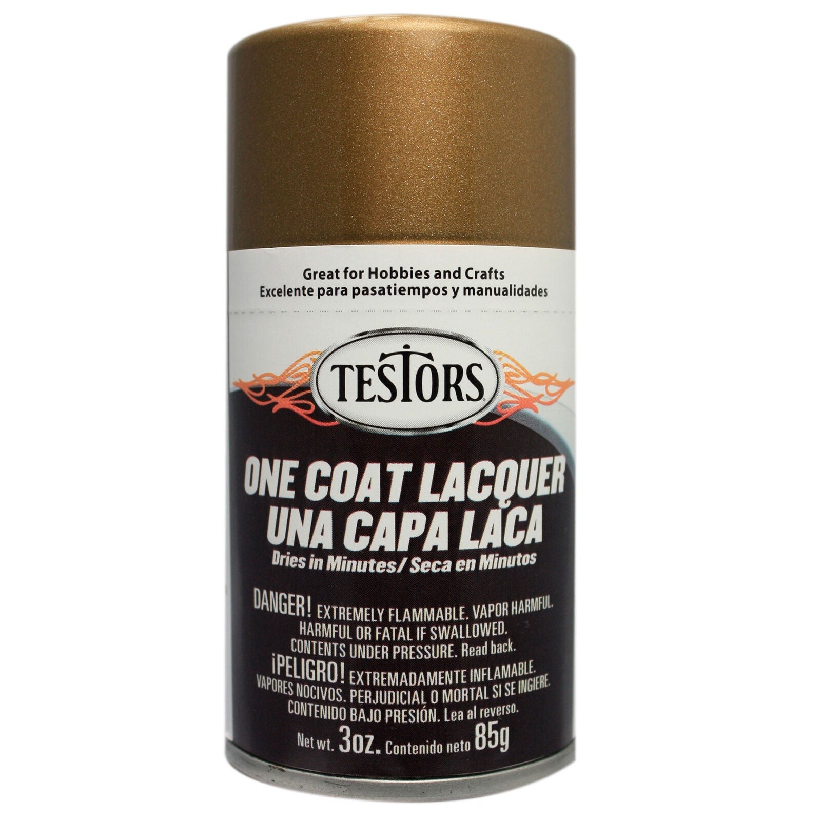 Testors 1847MT One Coat Lacquer Spray Paint – Bronze, 3oz