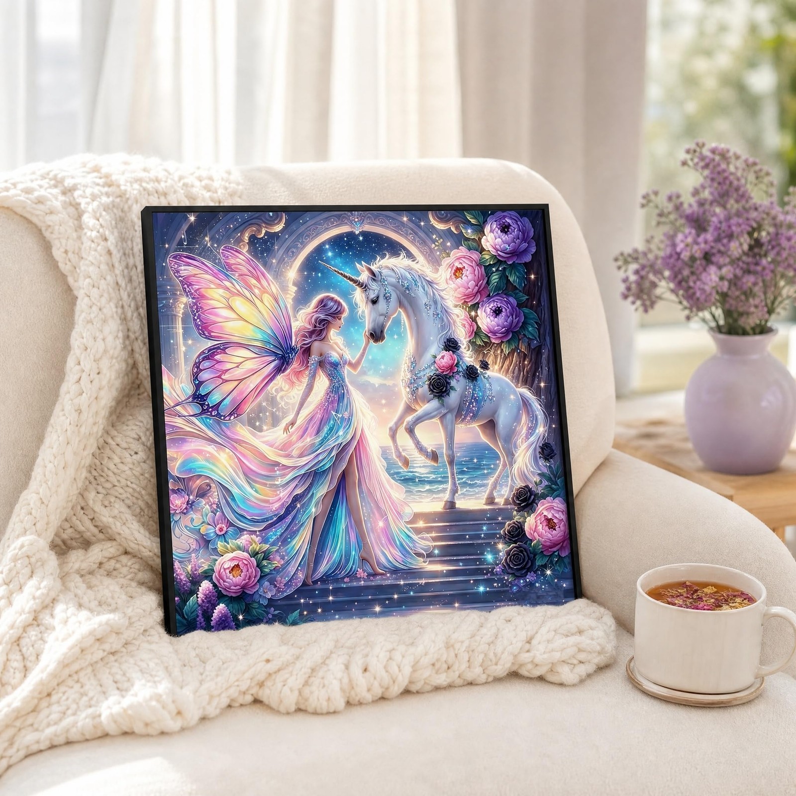 5D Diamond Painting Kits for Adults Beginners, Full Drill Round Diamond Art Kit.