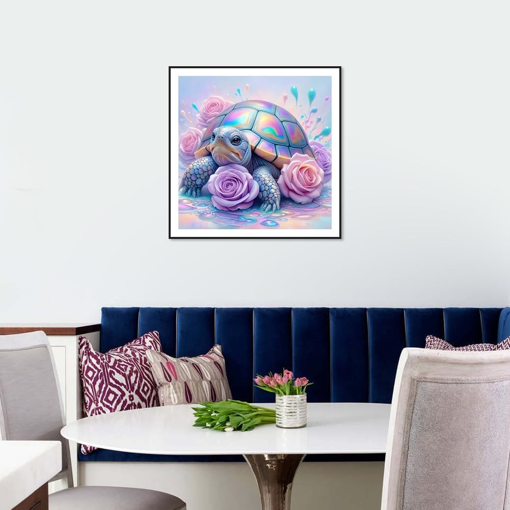 Reluohuo Diamond Art Kits Turtle for Adult, Round Painting Multicolor