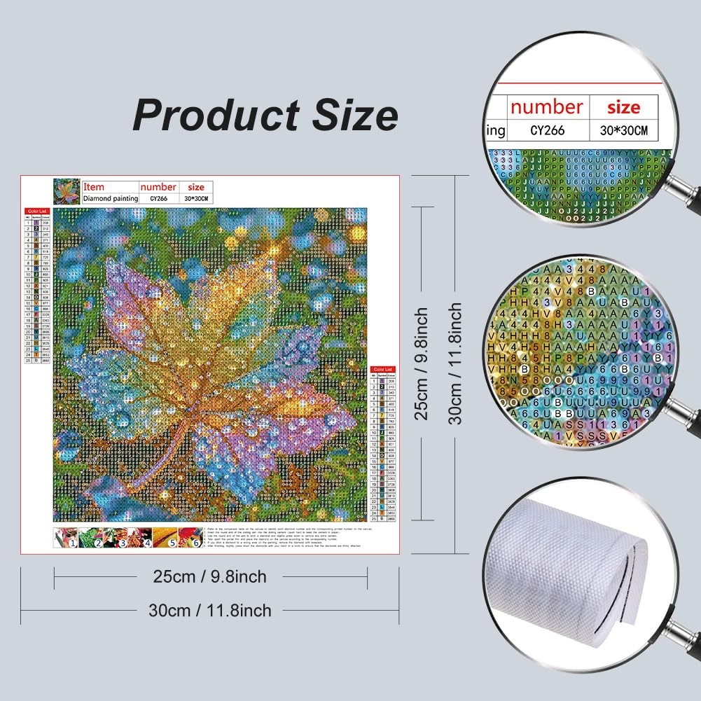 Maple Diamond Painting Kit for Adults 12 x 12 Inch 5D DIY