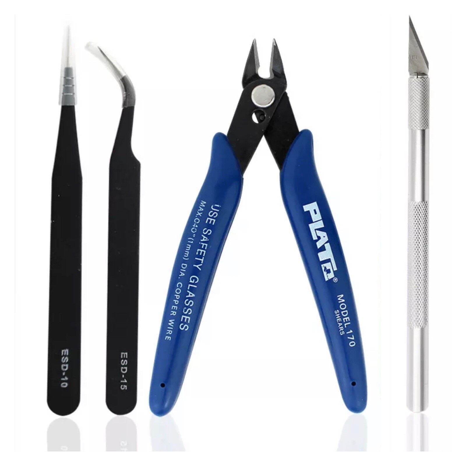 Basic Tools Craft Set Car Model Building Repair Fix Kit For Gundam Modeler 4PCS