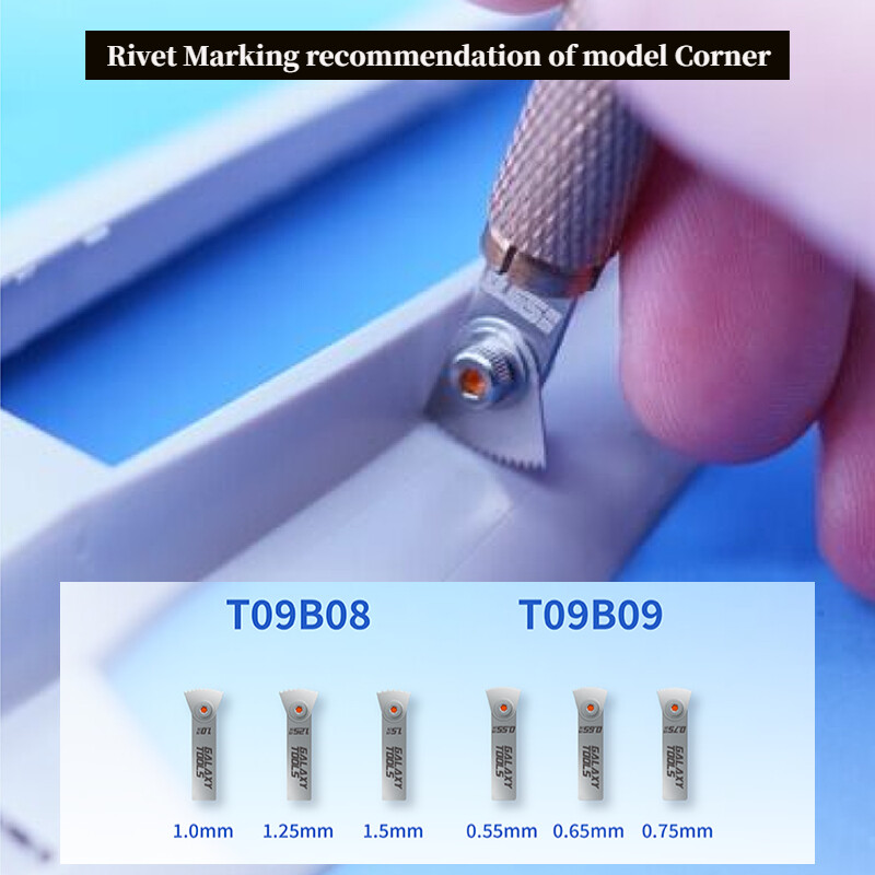 Galaxy Tools Standard/Mini/Corner Rivet Marking Tool&Knife Handle Model Building