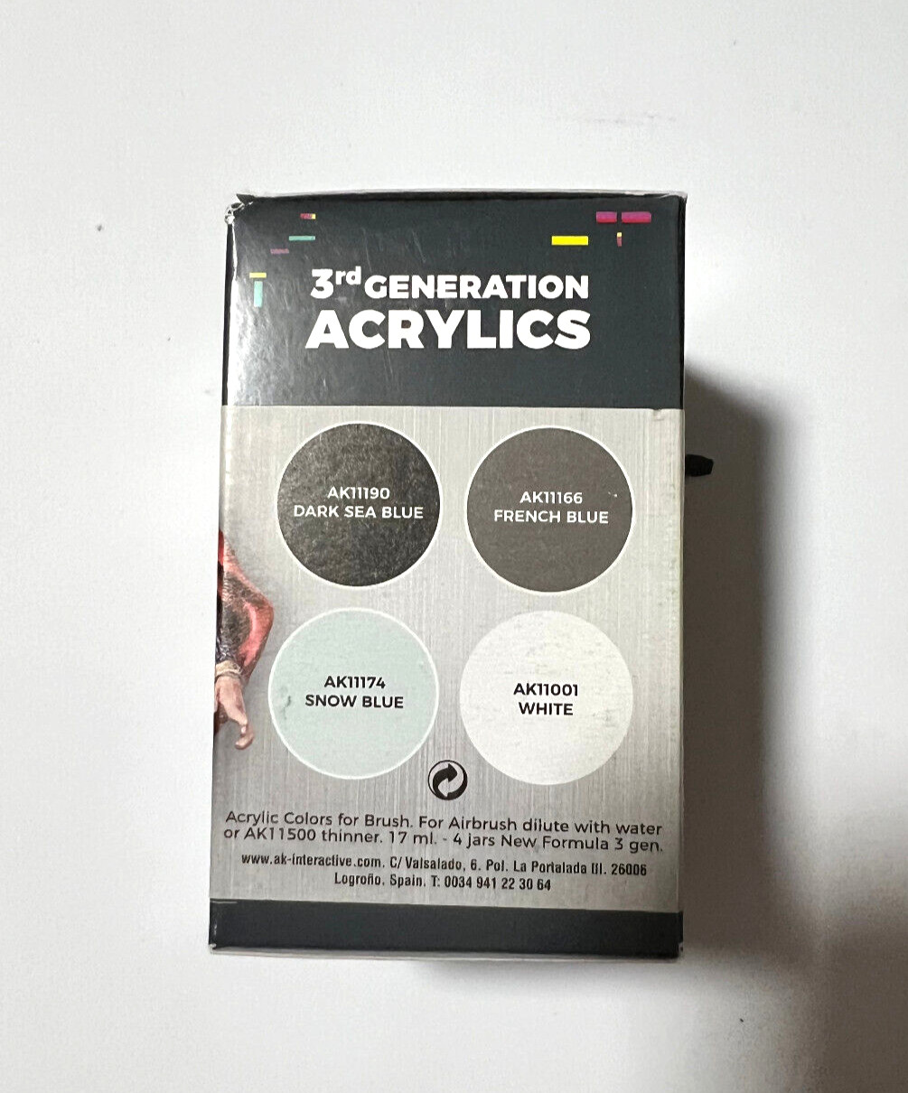 AK INTERACTIVE 3G ACRYLICS SET – NON METALLIC METAL SILVER
