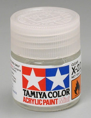 Tamiya 81522 X-22 Clear Acrylic Mini Paint 10 ml Bottle
