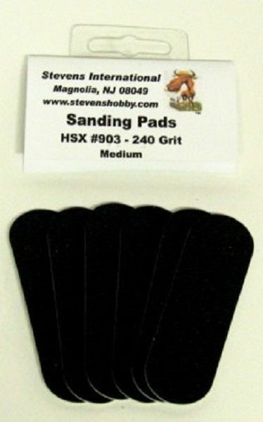 Hobby Stix 903 X 240 Grit Medium Waterproof Sanding Pads for #901