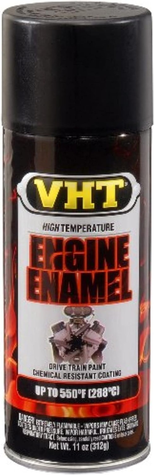 550 High Heat Engine Enamel Paint – Flat Black 11 Oz with Superior Durability