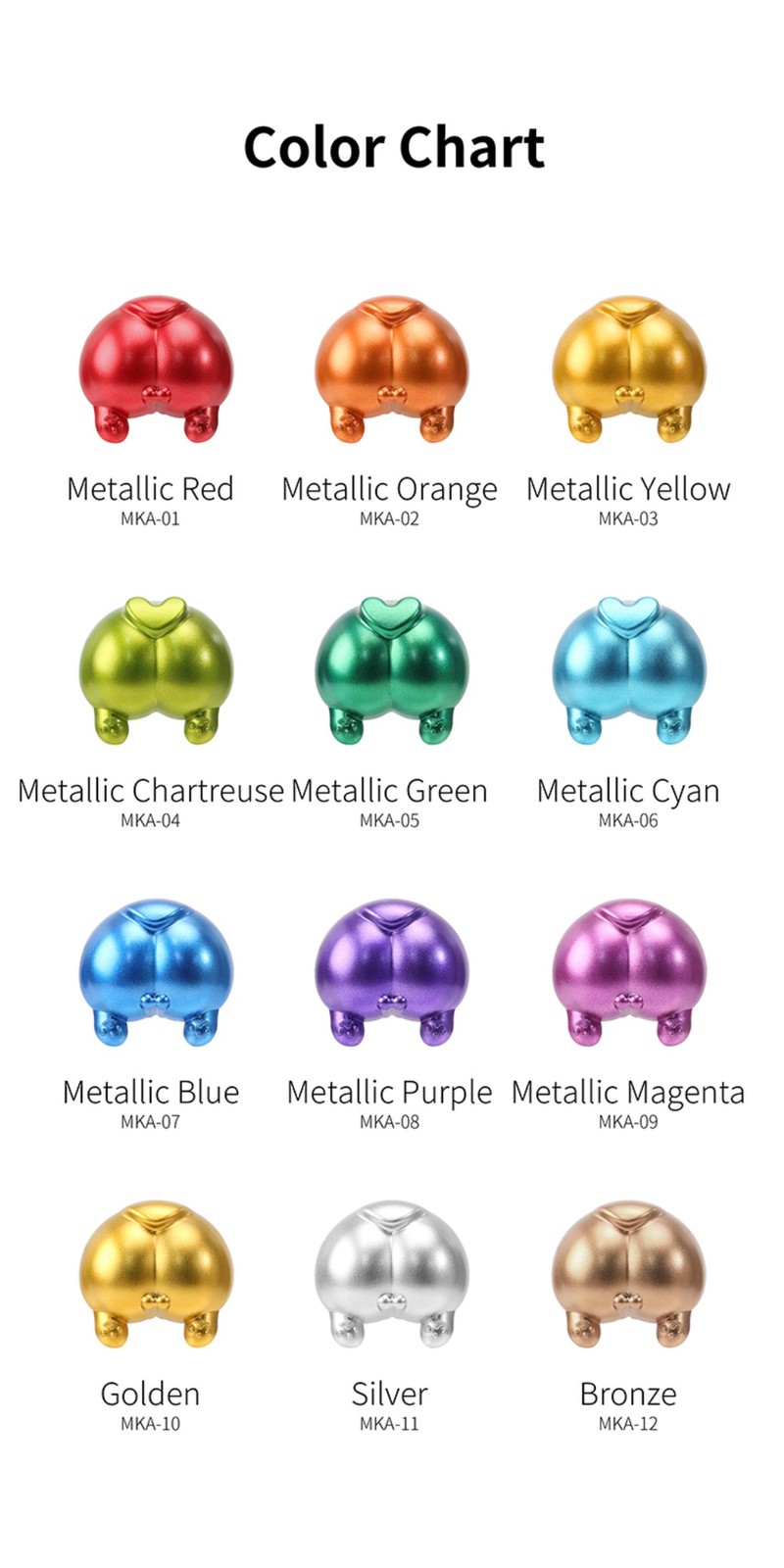 DSPIAE: Super Metallic Markers – Paint Marker – MKA : MKS – Singles 15 Colors