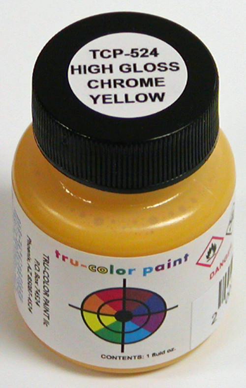 TRU COLOR PAINT TCP-524 High Gloss Chrome Yellow 1oz Bottle