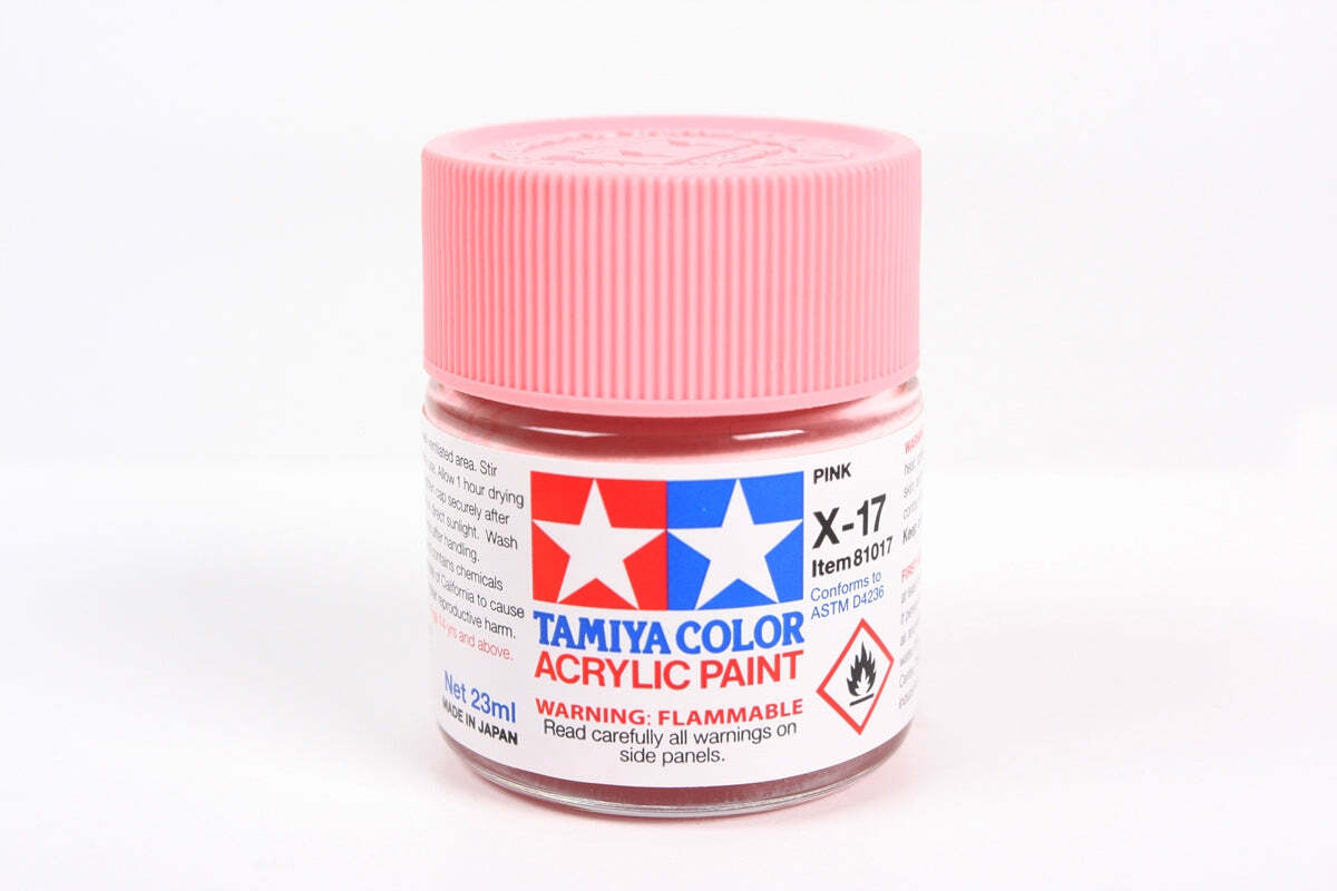 Tamiya 81017 X-17 Pink Acrylic Paint 23ml TAM81017 – US