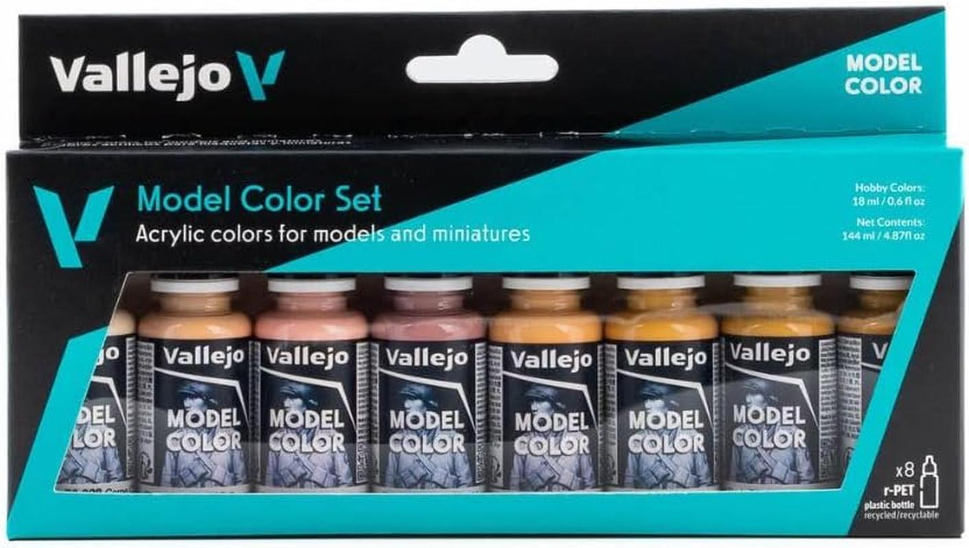 – Model Color Face & Skin Tones Set | Modeling Acrylic Paints | 8 Bottles X 18 M