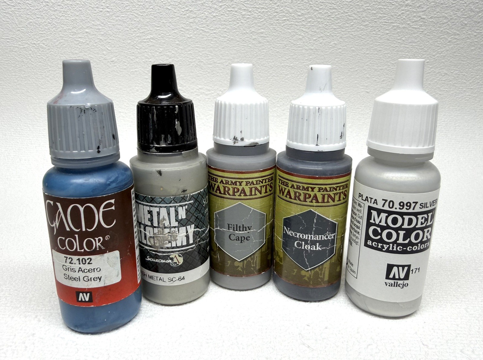 110 Miniature Paints Various Brands (Citadel, The Army Painter, Pro Acrylic)