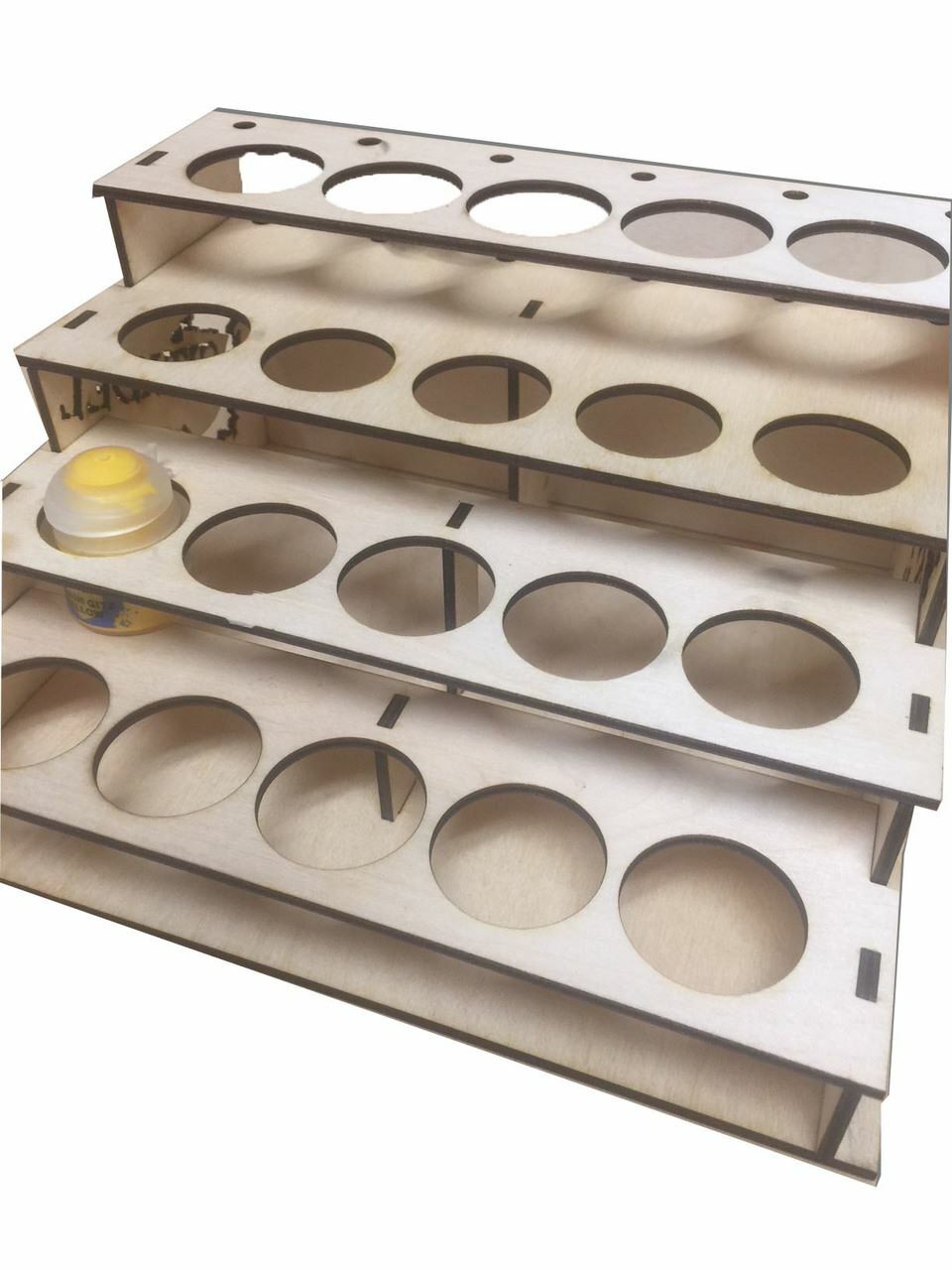 Wood Paint Bottle Rack Organizer for Formula P3 Privateer Press 1/2oz – 20 Bottl
