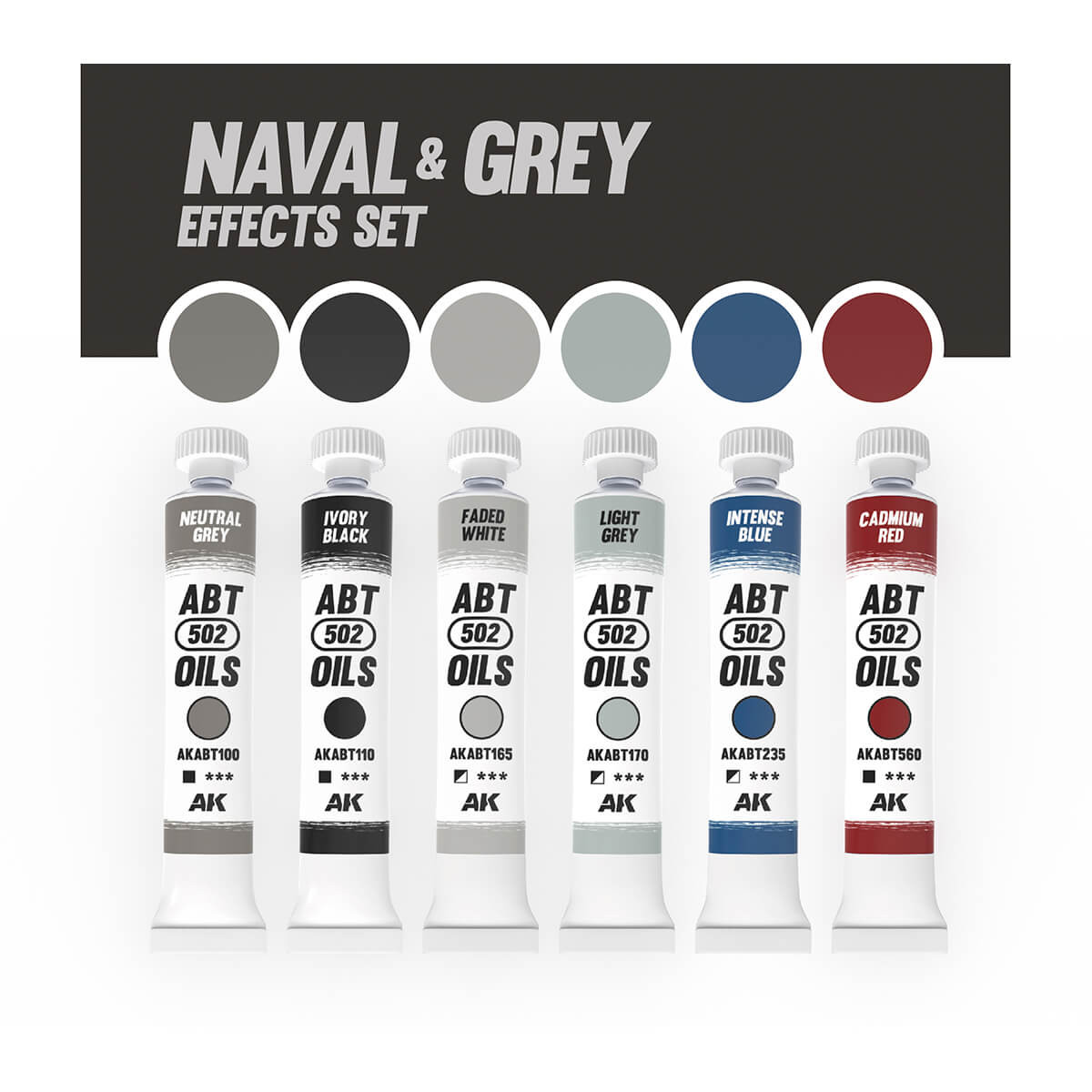 Abteilung 502 Naval and Grey Effects Modeling Oil Paint Set ABT306